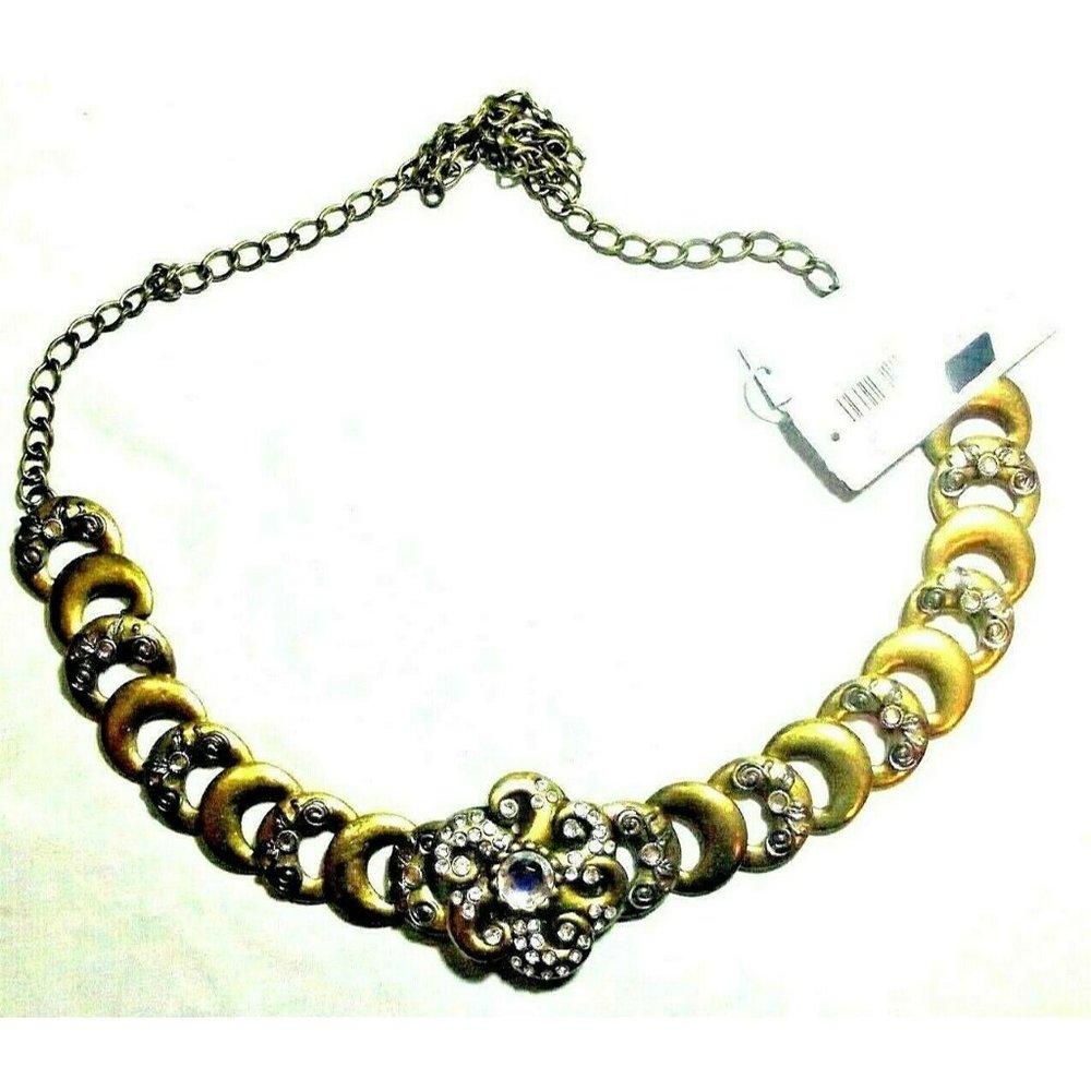 NEW CHICO VINTAGE FLOWER GOLD CHAIN BELT M/L
